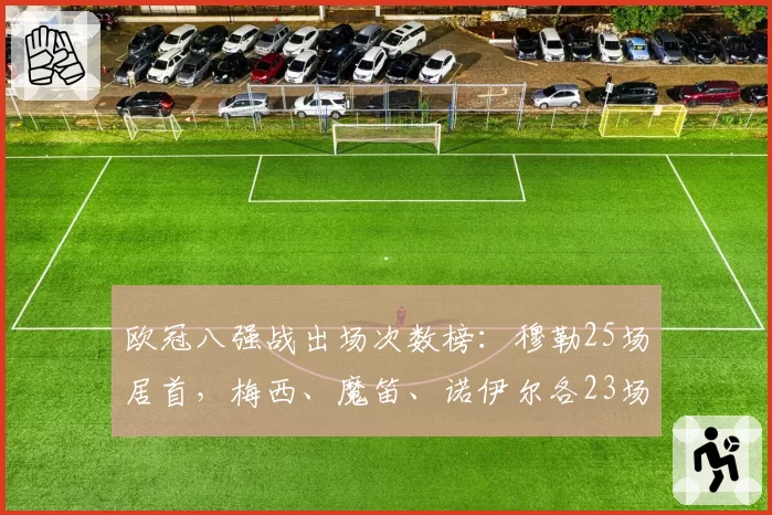 欧冠八强战出场次数榜：穆勒25场居首，梅西、魔笛、诺伊尔各23场